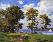 爱德华 亨利 波特哈斯特 : Landscape by the Shore aka The Picnic